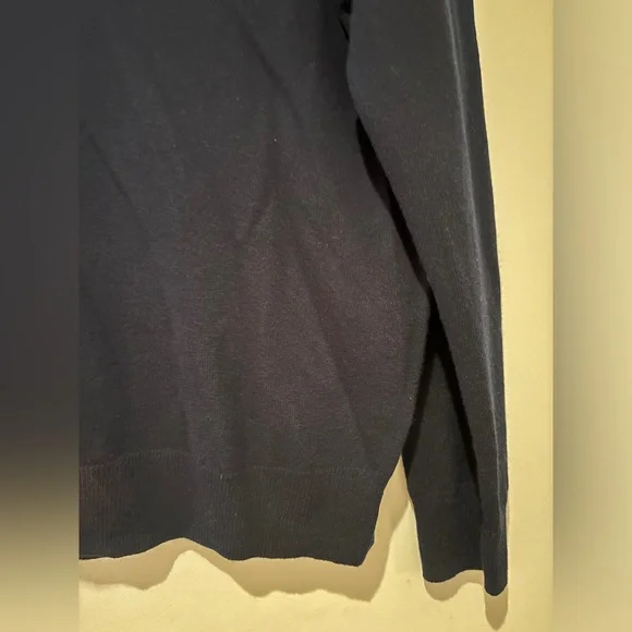 J.Crew Men’s Navy 100% Cashmere Sweater Large - Picture 3 of 5